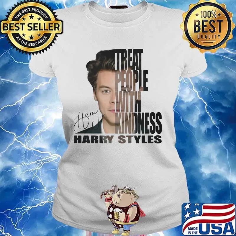 Treat People With Kindness Harry Styles Harry Signature Shirt Ladies tee