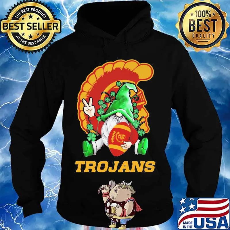 Trojans Football Gnome Patrick’s Day Shirt Hoodie