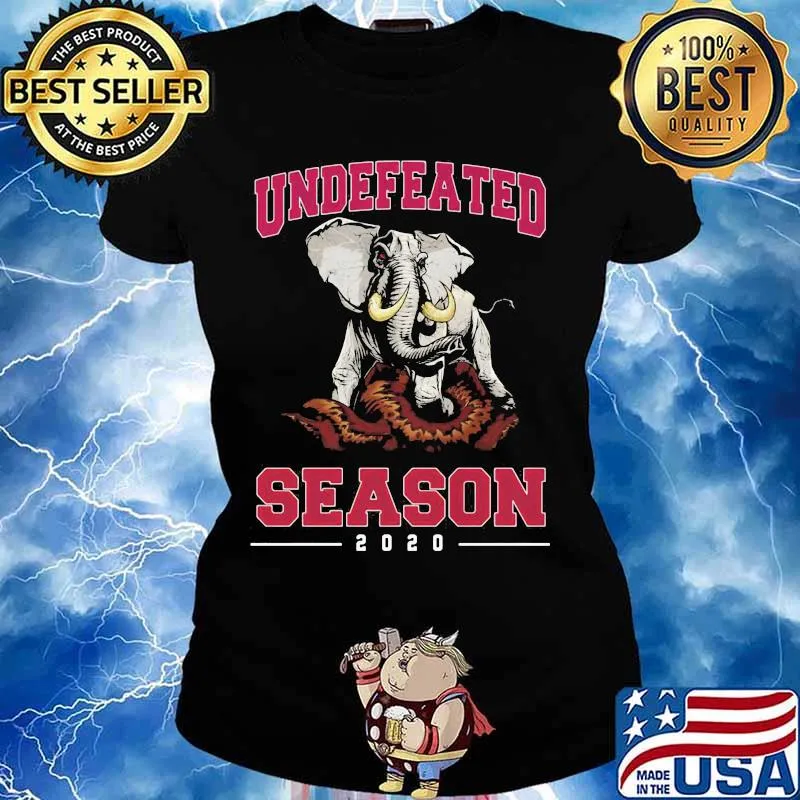 Undefeated Season 2020 Elephant Shirt Ladies tee