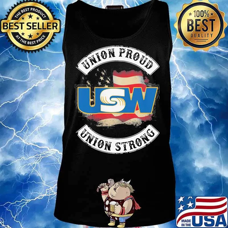 United Steelworkers Union Proud Union Strong American Flag Shirt Tank top