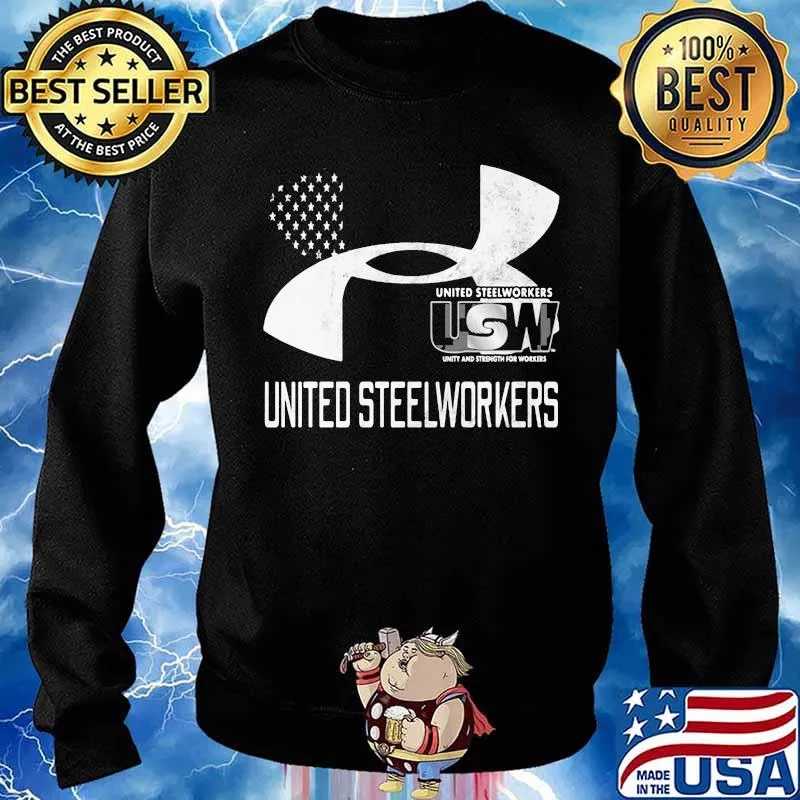 United Steelworkers Unity And Strength For Workers Flag Shirt Sweater