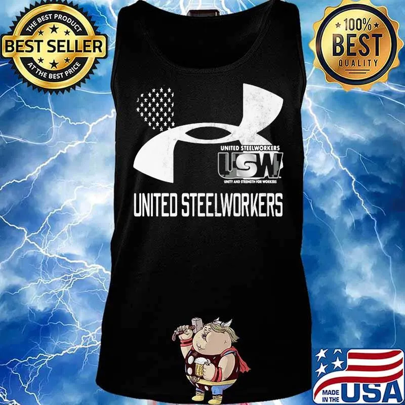 United Steelworkers Unity And Strength For Workers Flag Shirt Tank top