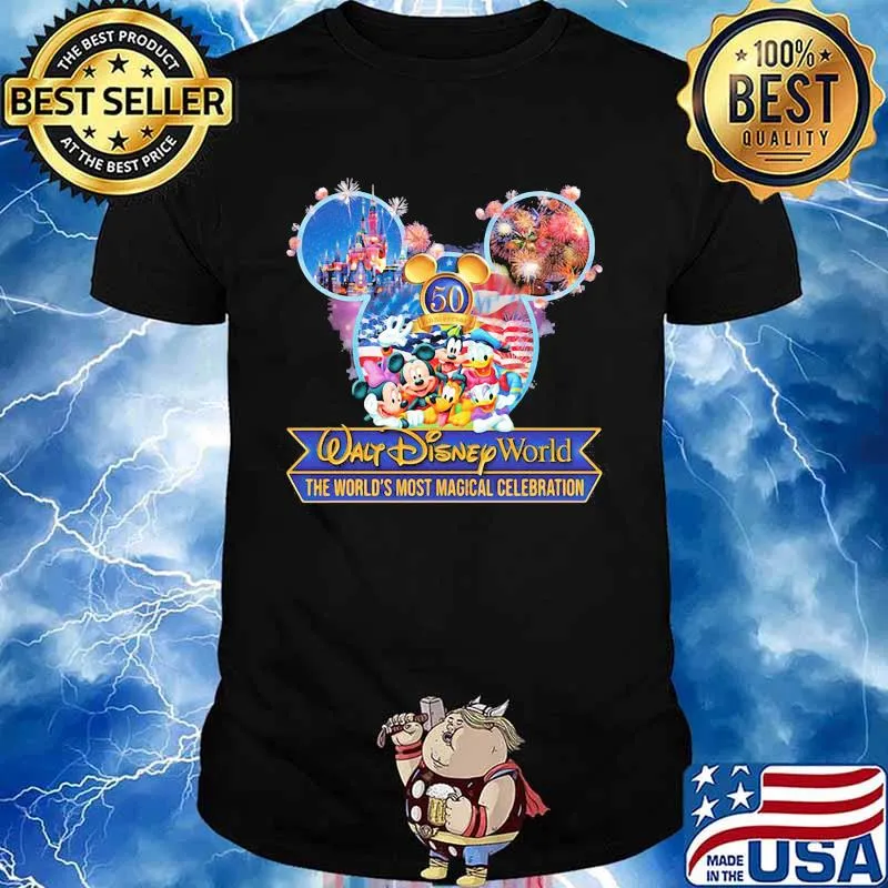 Walt Disney World The World’s Most Magical Celebration 50 Years Of Magic Kingdom Shirt