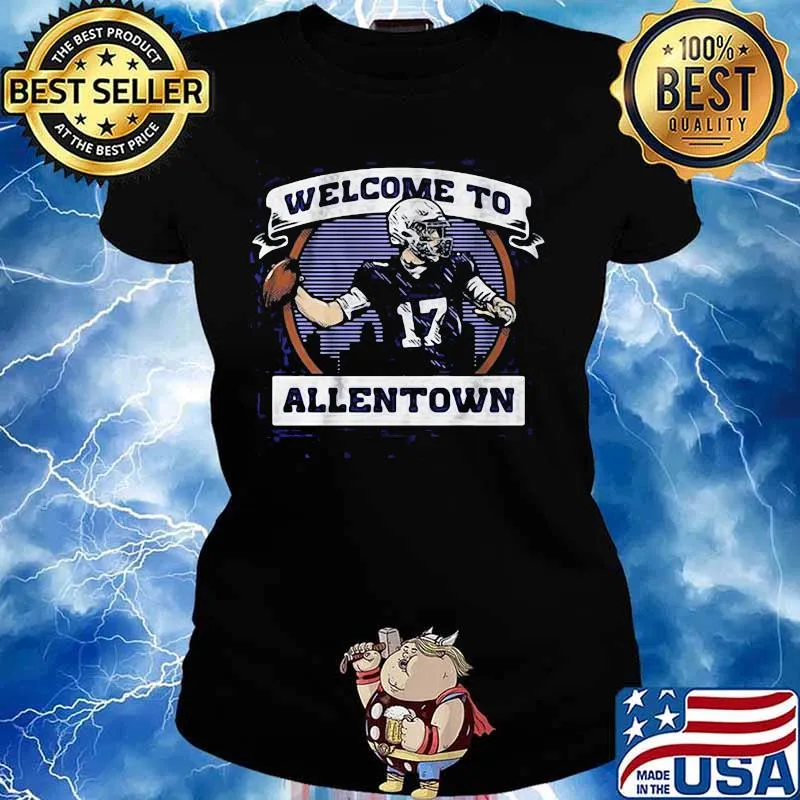 Welcome To Allentown Football Player Number 17 Shirt Ladies tee