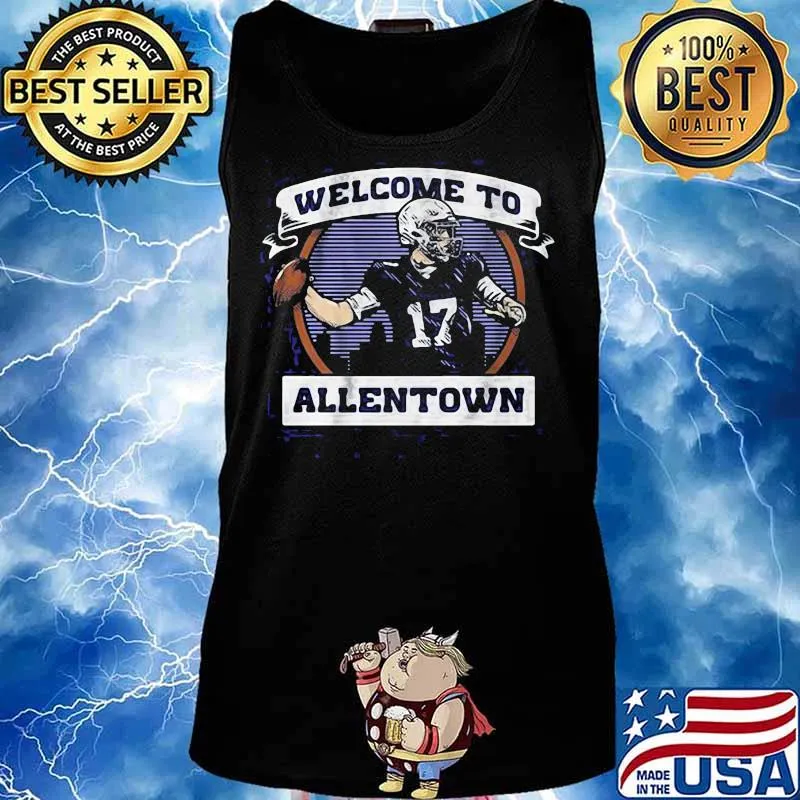 Welcome To Allentown Football Player Number 17 Shirt Tank top