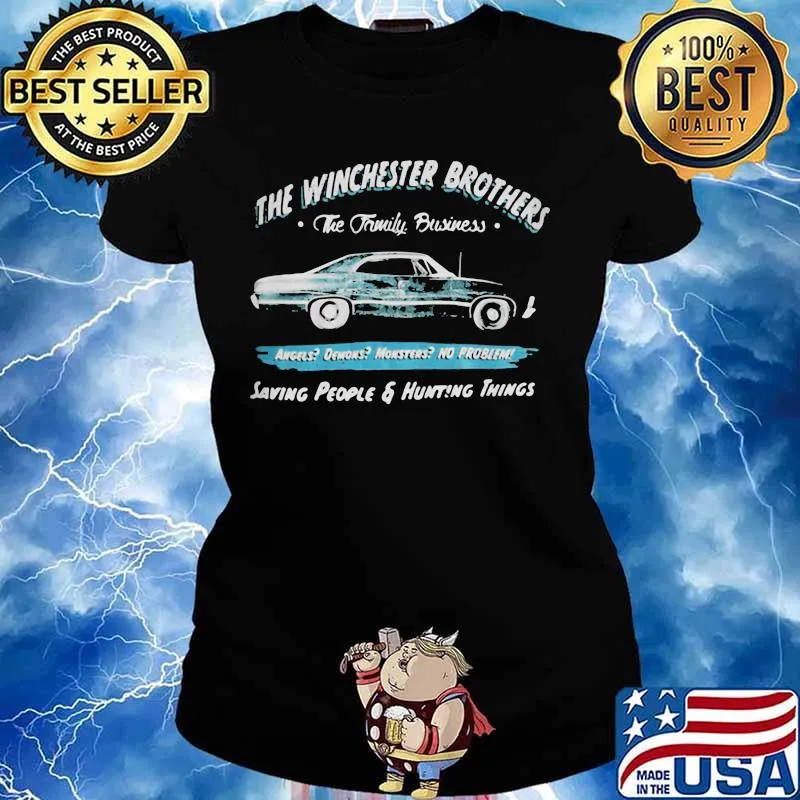 Winchester Brothers The Family Business Saving People And Hunting Things Supernatural John The Hunt Shirt Ladies tee