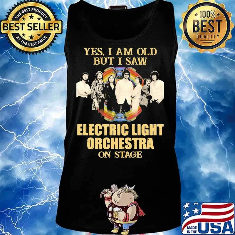 Yes I Am Old But I Saw Electric Light Orchestra Rainbow On Stage Shirt Tank top