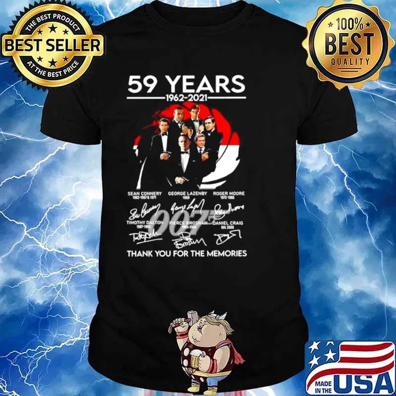 077 59 Years 1962 2021 Signatures Thank You For The Memories s Unisex