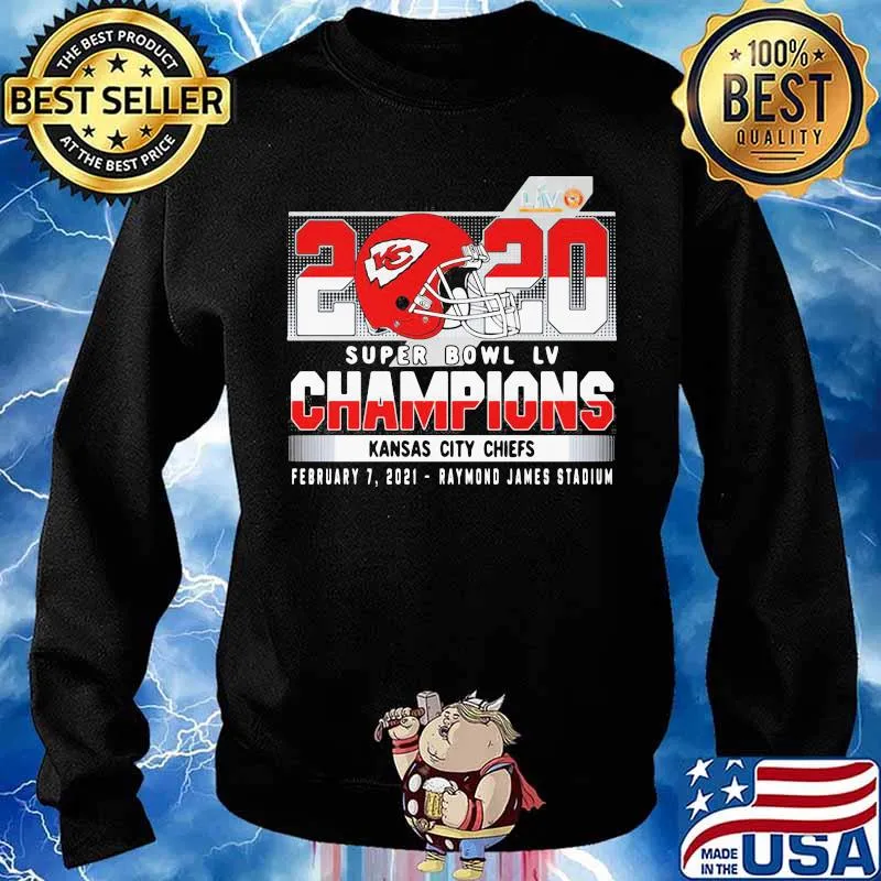 2020 Super Bowl Lv Champions Kansas City Chiefs Shirt Sweater