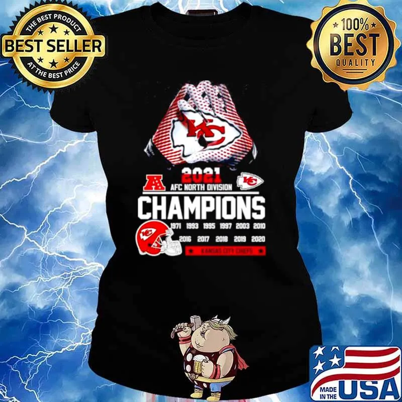 2021 AFC north division champions 1971 2020 Kansas City Chiefs s Ladies tee
