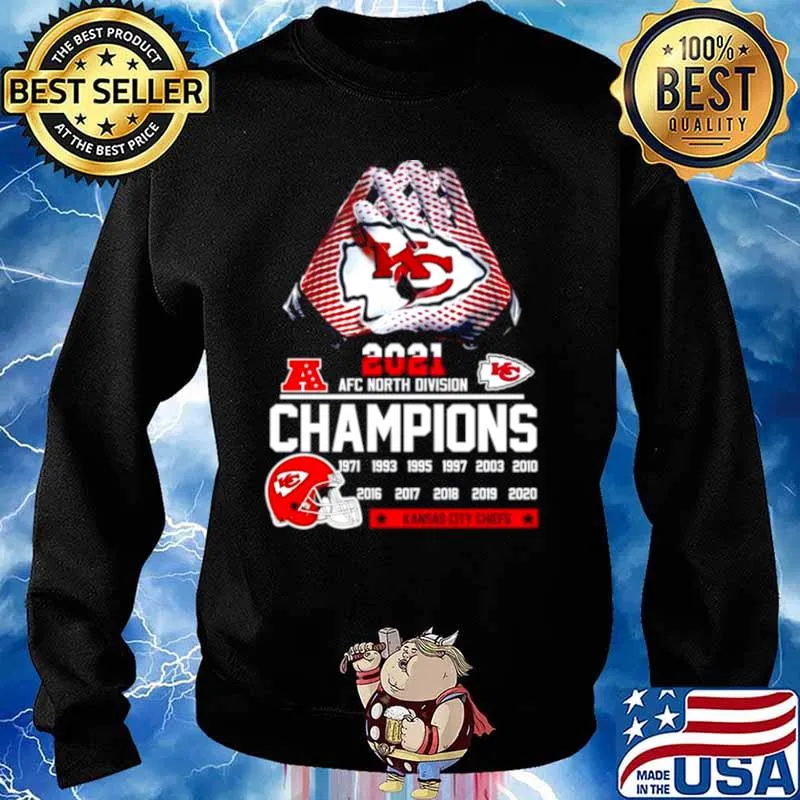 2021 AFC north division champions 1971 2020 Kansas City Chiefs s Sweater
