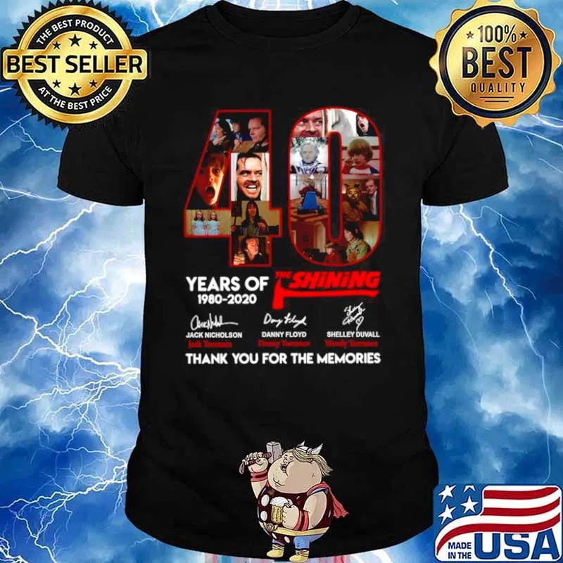 40 years of 1980 2020 The Shining thank you for the memories signatures s Unisex