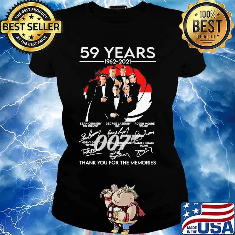 59 Years 1962 2021 Thank You For The Memories Signature Shirt Ladies tee