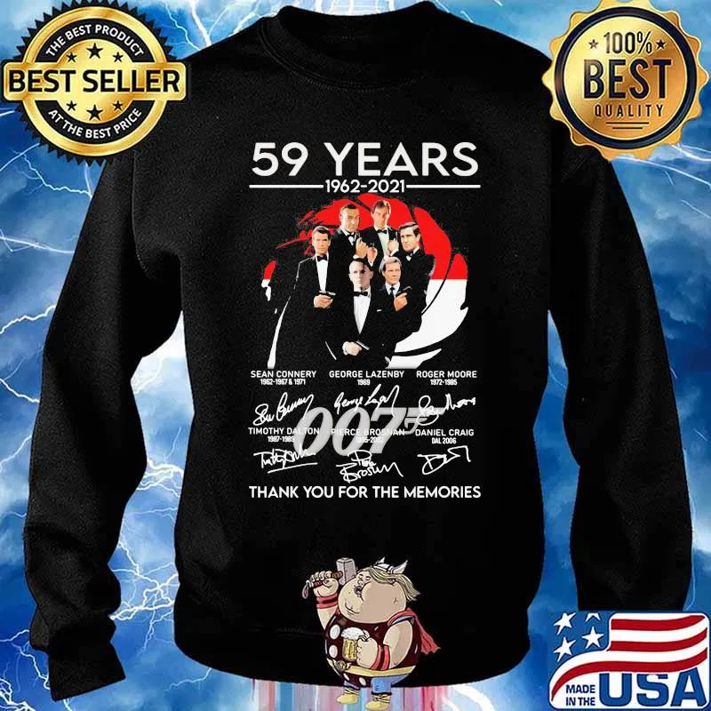 59 Years 1962 2021 Thank You For The Memories Signature Shirt Sweater