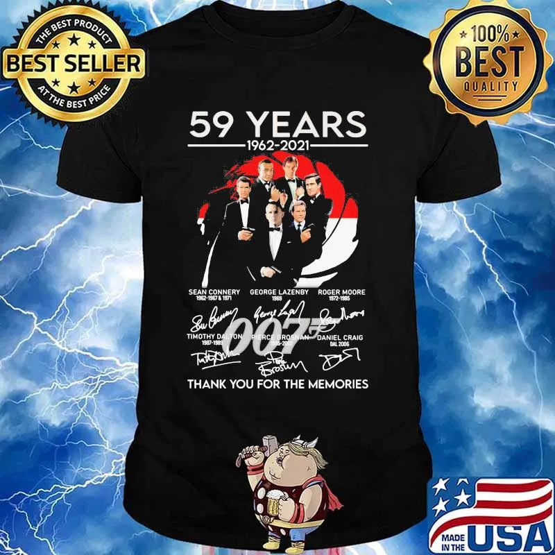 59 Years 1962 2021 Thank You For The Memories Signature Shirt