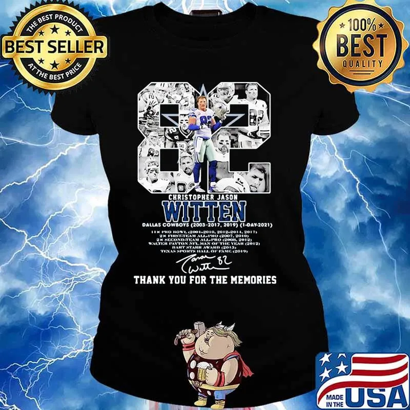 82 Christopher Jason Witten Thank You For The Memories Shirt Ladies tee