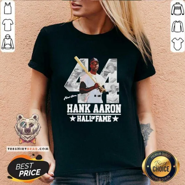 Ashamed Hank Aaron 44 Hall Of Fame Signature Shirt - Image 3