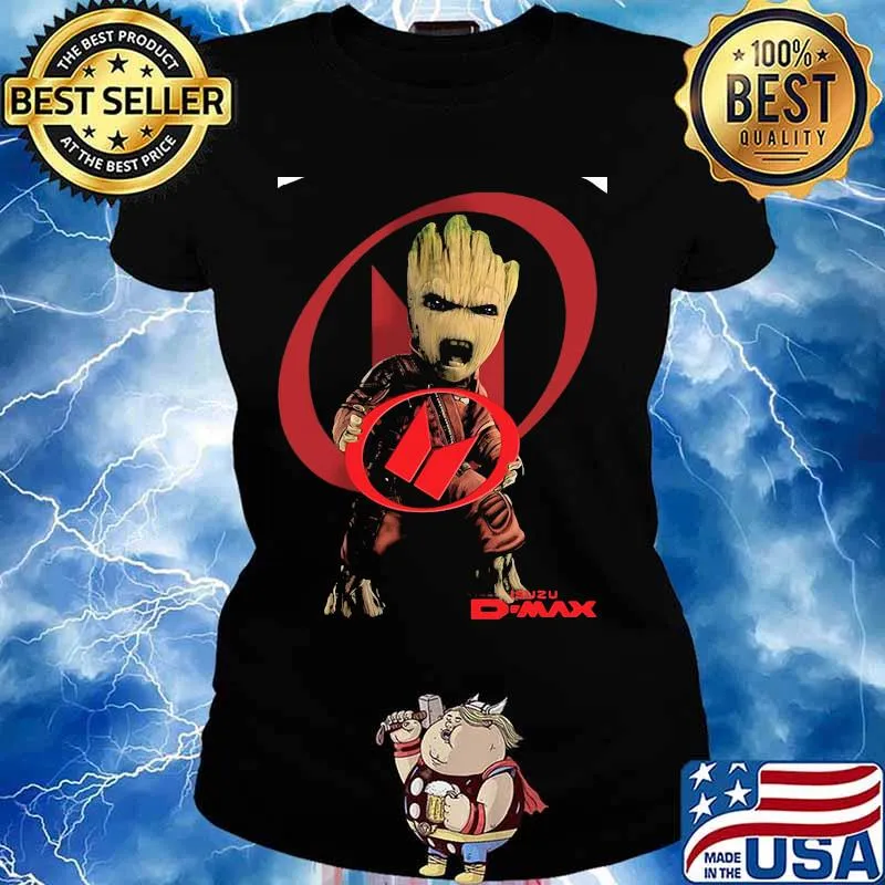 Baby Groot Isuzu D Max Shirt Ladies tee