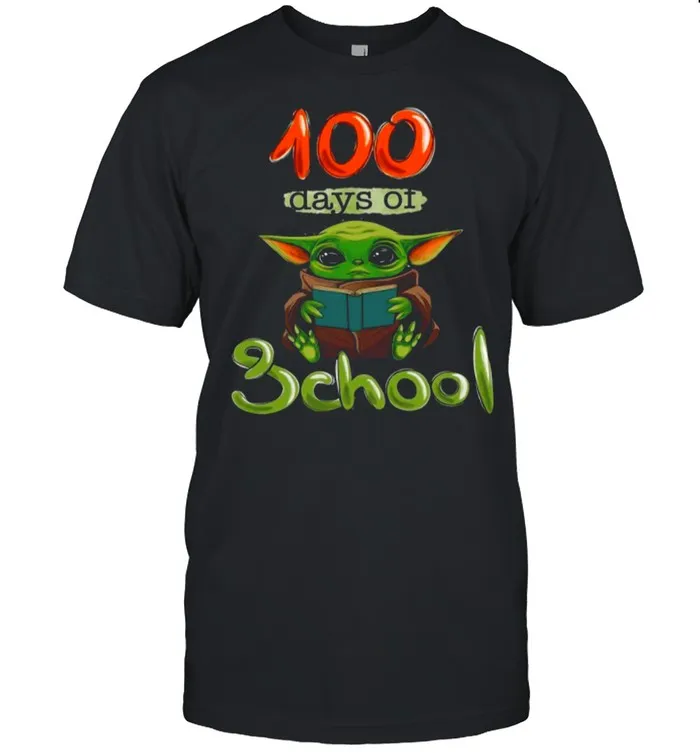 Baby Yoda 100 Days Of School shirt