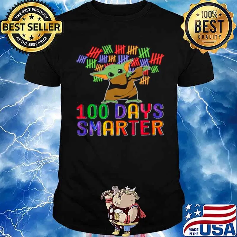 Baby Yoda Dabbing 100 Days Smarter Color s Unisex