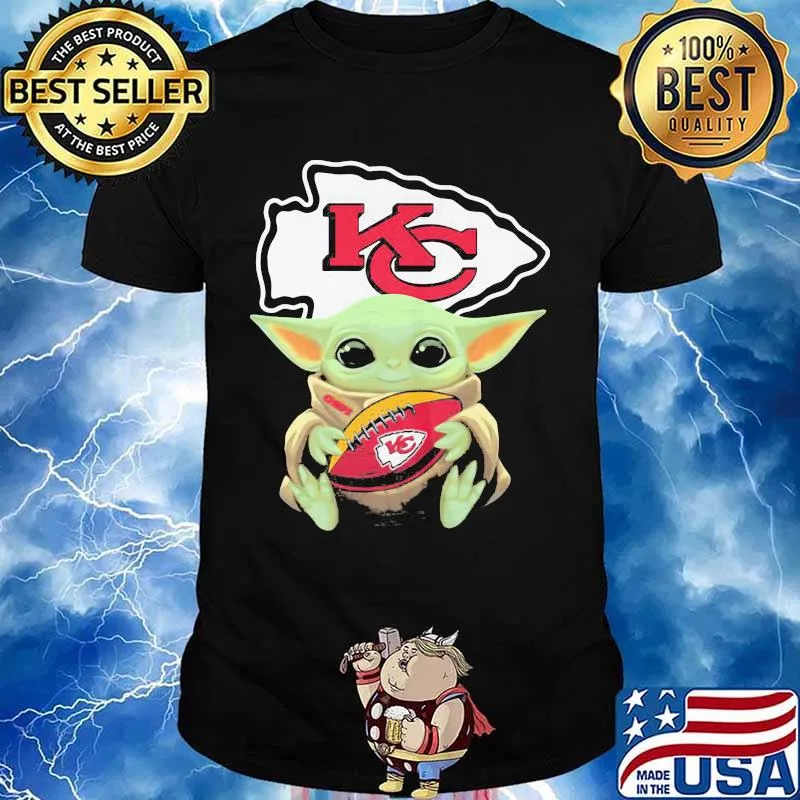 Baby Yoda Kansas City Chiefs Football Shirt