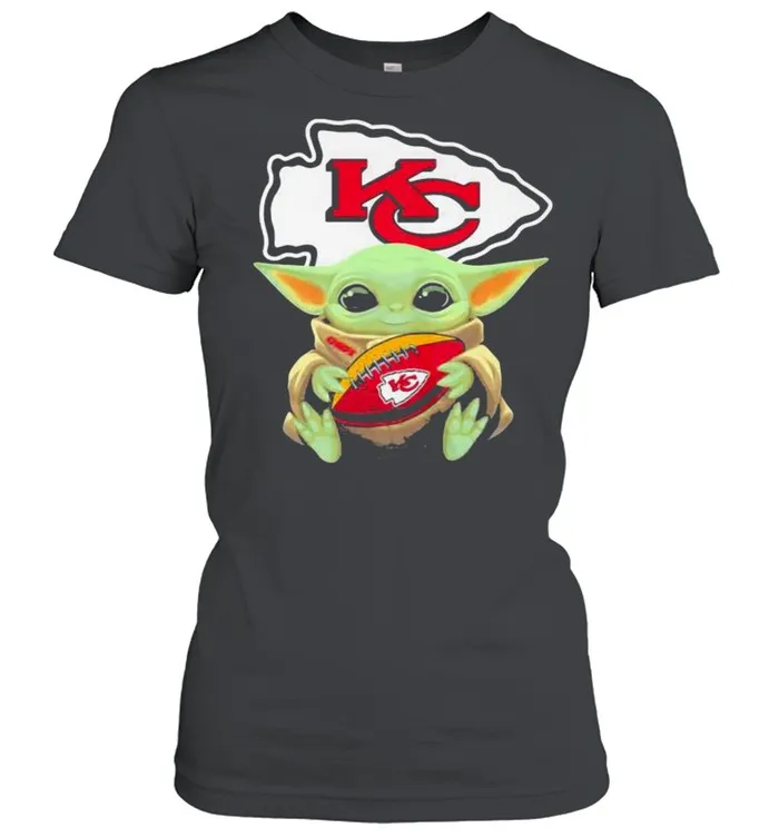 Baby Yoda Kansas City Chiefs Football shirt - Image 2