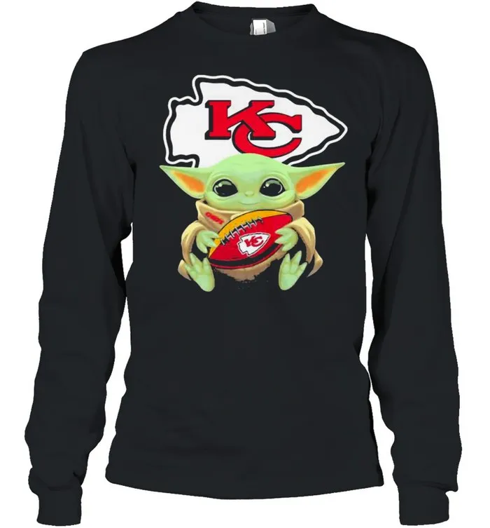 Baby Yoda Kansas City Chiefs Football shirt - Image 4