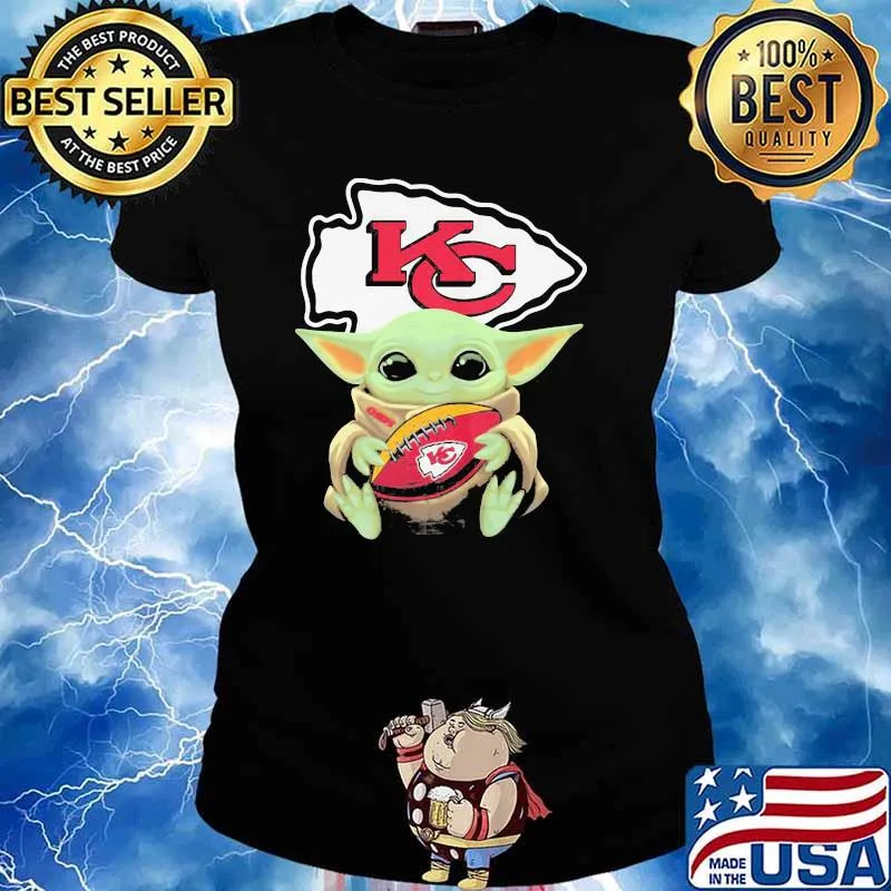Baby Yoda Kansas City Chiefs Rugby Shirt Ladies tee