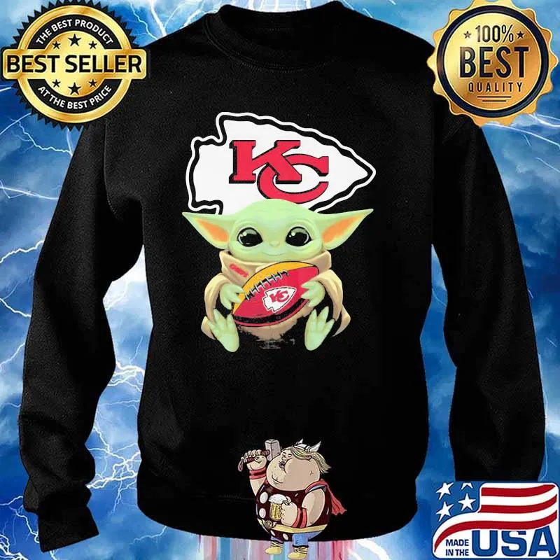 Baby Yoda Kansas City Chiefs Rugby Shirt Sweater