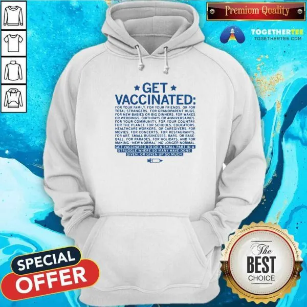 Beautiful Get Vaccinated Shirt - Image 5