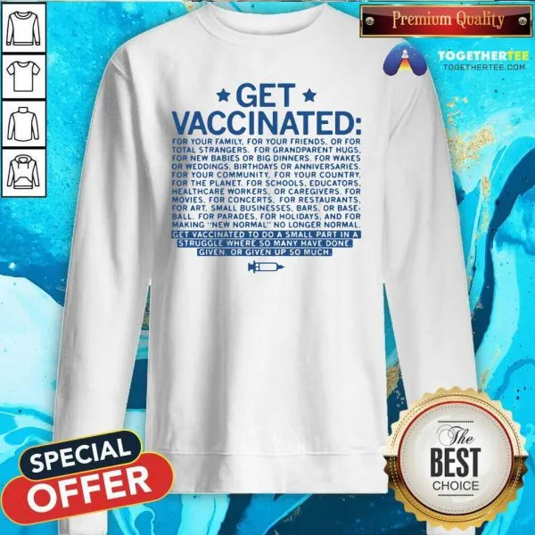 Beautiful Get Vaccinated Shirt - Image 4