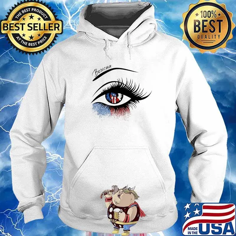 Boricua Election American Flag Eye Shirt Hoodie