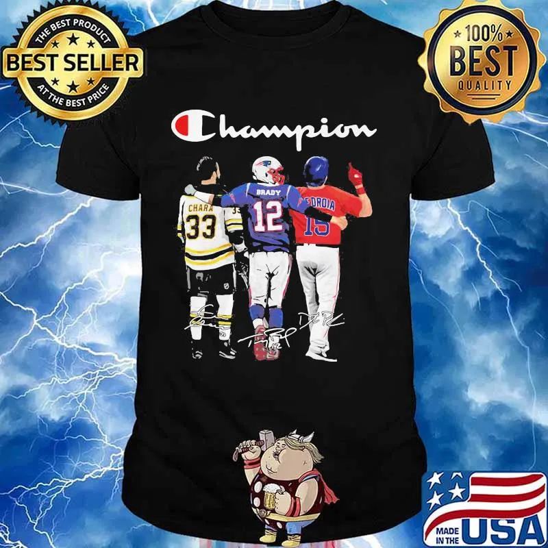 Champions Zdeno Chara And Tom Brady Of Team Boston Bruins Shirt