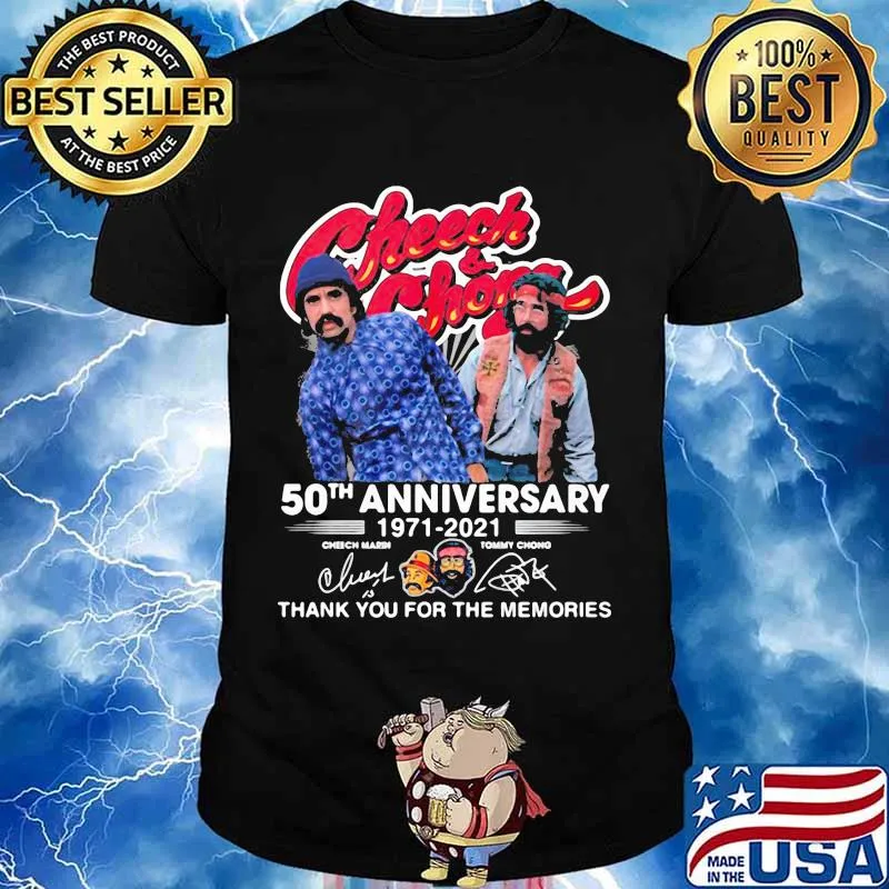 Check And Chong 50th Anniversary 1971 2021 Thank You For The Memories Shirt