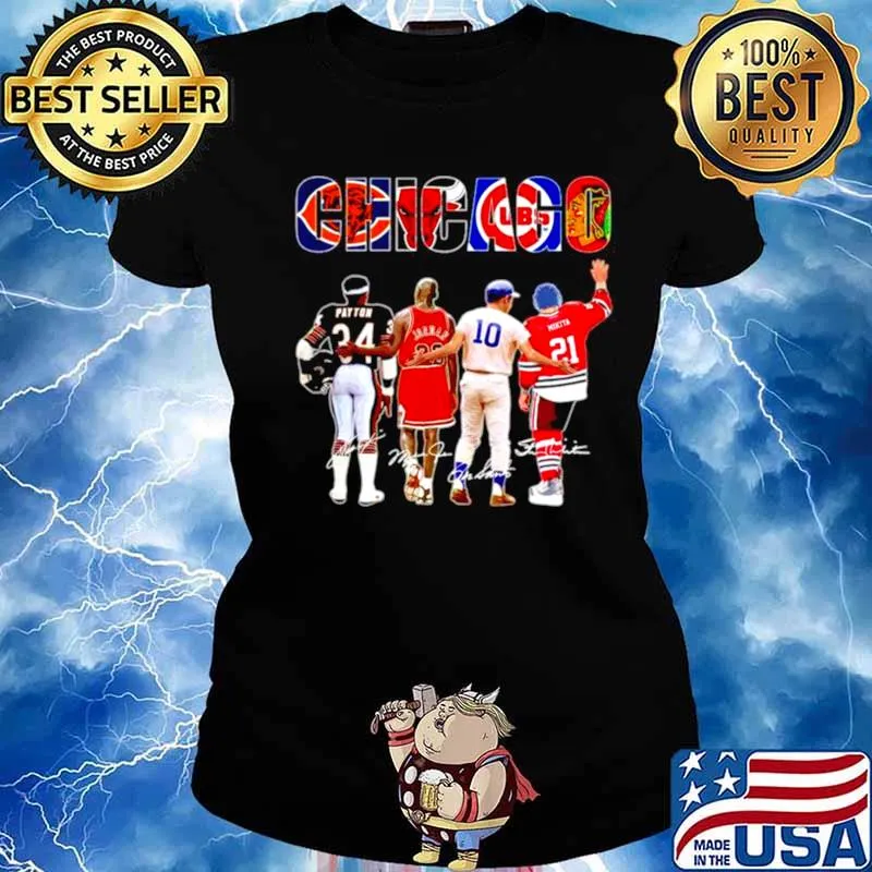 Chicago Payton And Jordan And Santo And Mikita s Ladies tee
