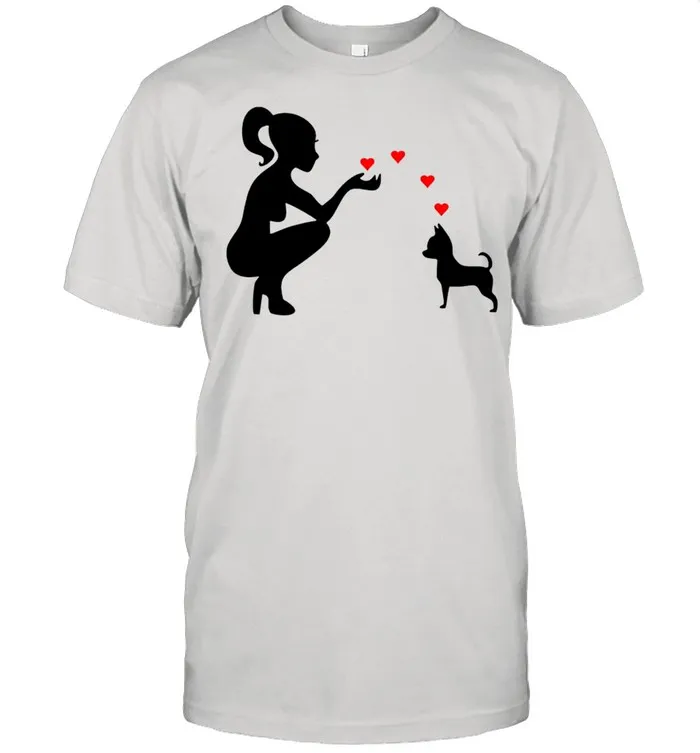 Chihuahua adorable hearts love shirt Classic Mens T-shirt