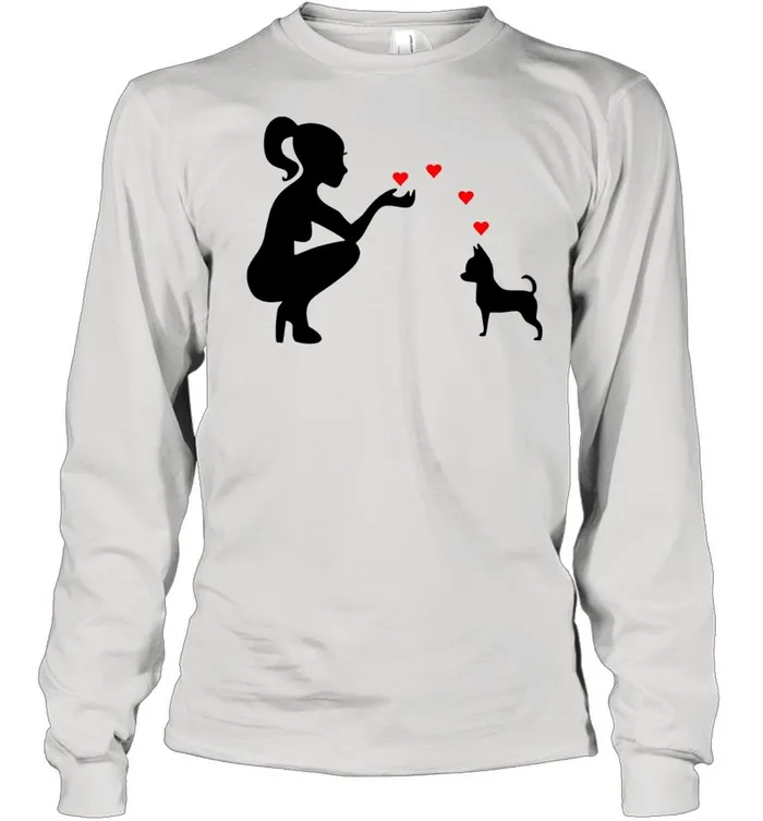 Chihuahua adorable hearts love shirt Classic Mens T-shirt - Image 4