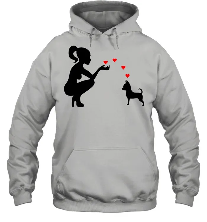 Chihuahua adorable hearts love shirt Classic Mens T-shirt - Image 6