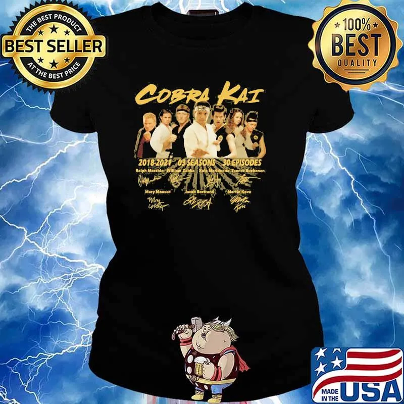 Cobra Kai 2018 2021 Three Seasons Thirty Episodes Signature Shirt Ladies tee