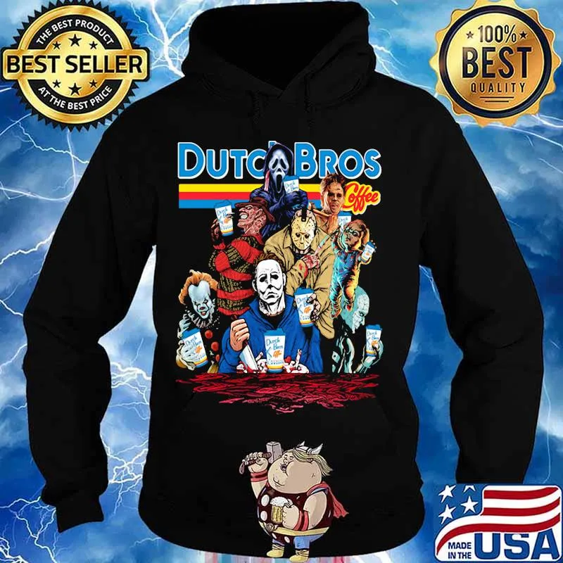 Collectibles Horror Characters Dutch Bros Coffee Shirt Hoodie