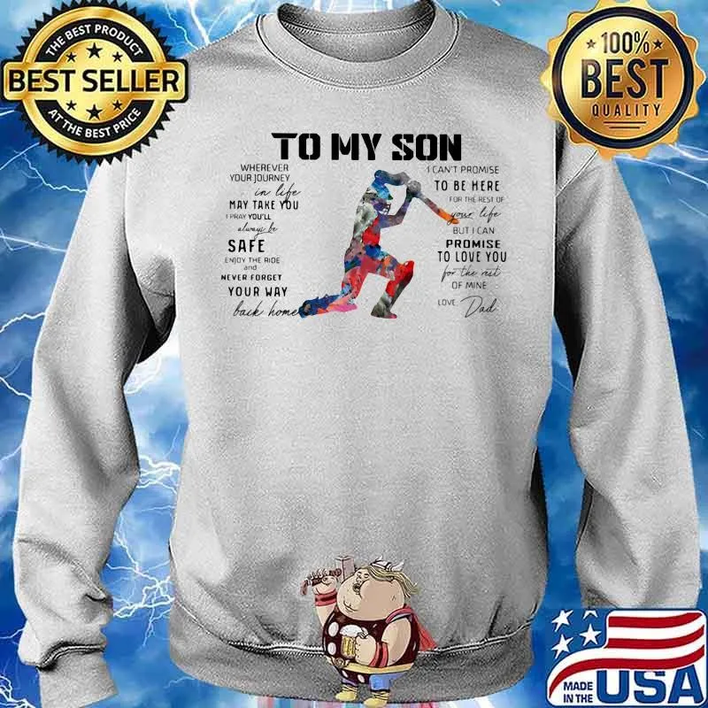 Cricket Dad To My Son Love You Colors Shirt Sweater