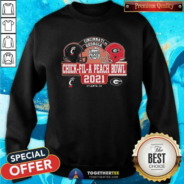 Cute Cincinnati Vs Georgia Peach Chick Fil A Peach Bowl 2021 Shirt - Image 4