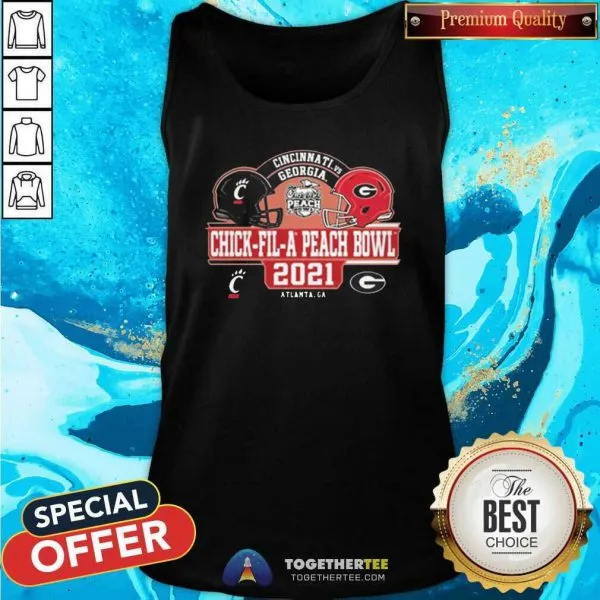Cute Cincinnati Vs Georgia Peach Chick Fil A Peach Bowl 2021 Shirt - Image 3