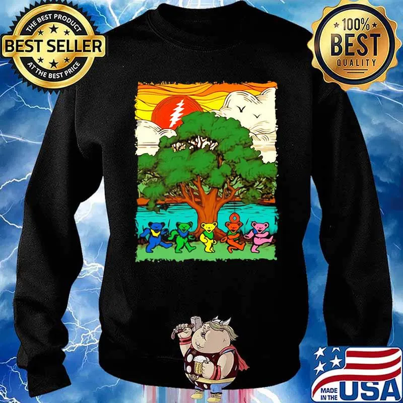 Dancing Bear Grateful Dead Sunset Shirt Sweater