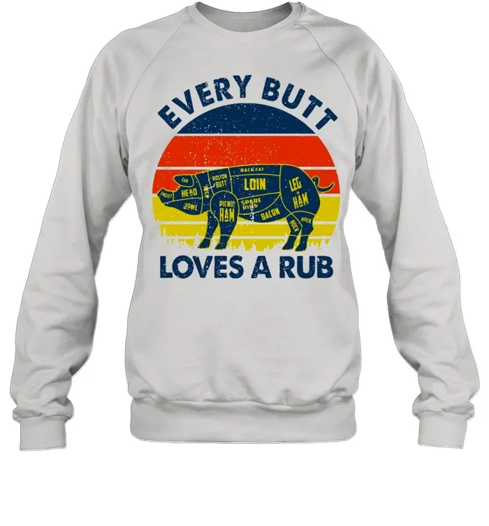 Every Butt Loves A Rub 2021 Vintage shirt Classic Mens T-shirt - Image 3