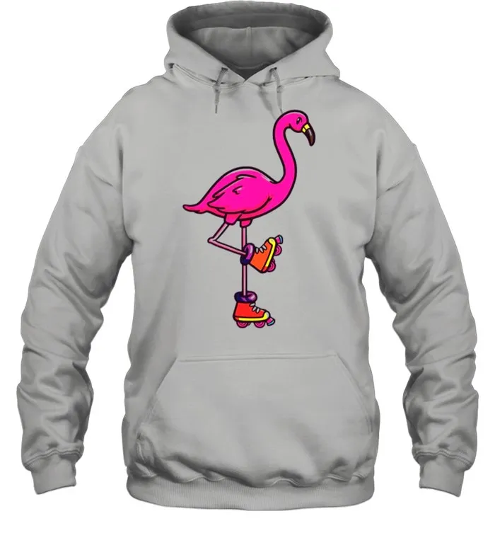 Flamingo Rollerblading shirt Classic Mens T-shirt - Image 6