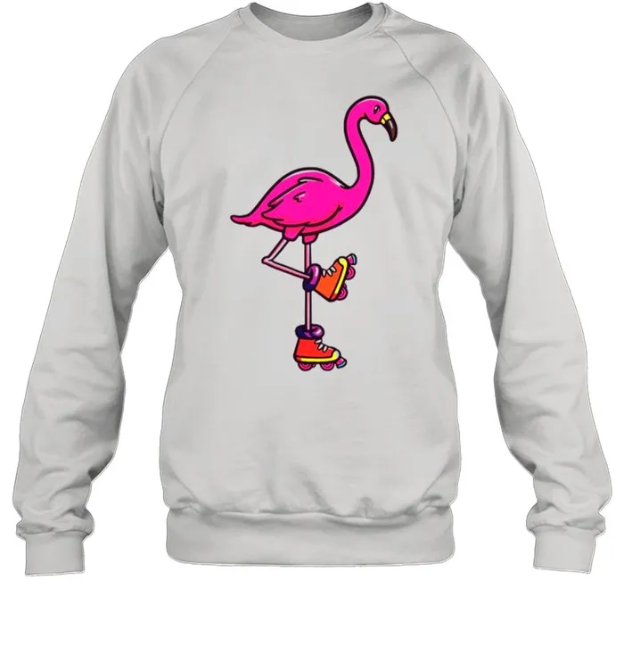 Flamingo Rollerblading shirt Classic Mens T-shirt - Image 5