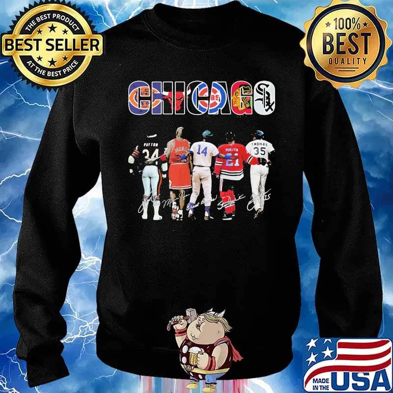 Football Team Chicago Bear Bulls Blackhawks Clubs And White Sox Shirt Sweater