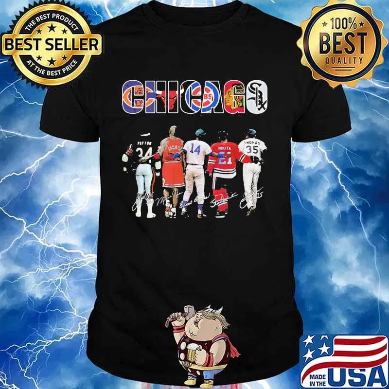 Football Team Chicago Bear Bulls Blackhawks Clubs And White Sox Shirt