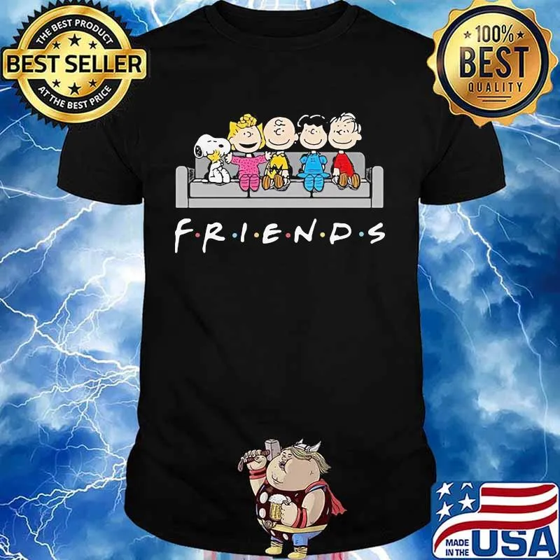 Friends Snoopy With Charlie WoodStock Shirt